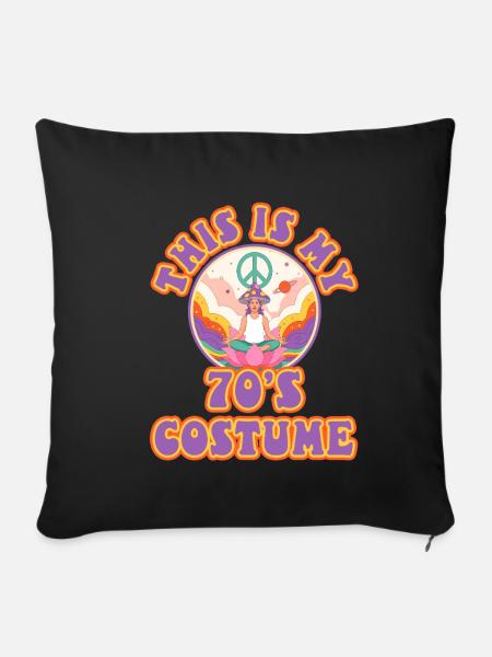 This Is My 70s Costume - Sofakissenbezug 45 x 45 cm - Schwarz