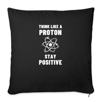 Science chemistry nerd teacher school gift - Sofa pillowcase 17,3'' x 17,3'' (45 x 45 cm) - black - Front