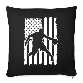 Basketball Basketball Basketball Team - Sofa pillowcase 17,3'' x 17,3'' (45 x 45 cm) - black - Front