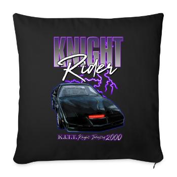 Knight Rider KITT Knight Industry 2000 - Sofa pillowcase 17,3'' x 17,3'' (45 x 45 cm) - black - Front
