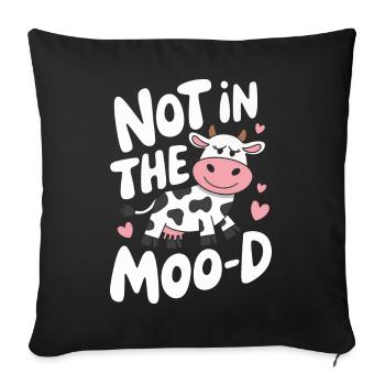 Éleveur de vaches Ferme Éleveur de vaches - Housse de coussin décorative 45 x 45 cm - noir - Devant