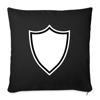 coat of arms - Sofa pillowcase 17,3'' x 17,3'' (45 x 45 cm) - black - Front