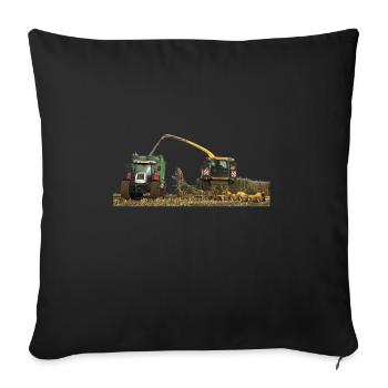 Corn chop chopper farmer agriculture - Sofa pillowcase 17,3'' x 17,3'' (45 x 45 cm) - black - Front