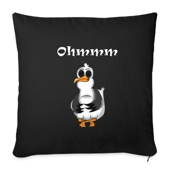 CADEAUX YOGA MÉDITATION OHMMM SEAGULL - Housse de coussin décorative 45 x 45 cm - noir - Devant