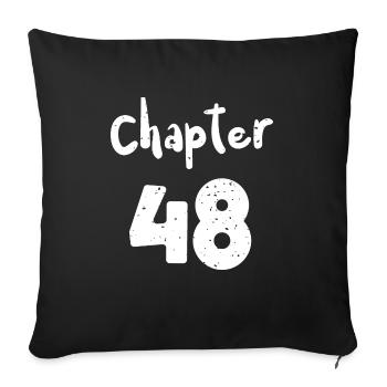 Chapter 48 - Birthday - Sofa pillowcase 17,3'' x 17,3'' (45 x 45 cm) - black - Front