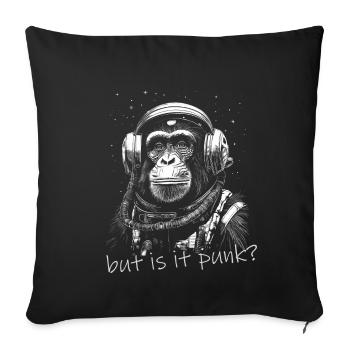 Astronaut Affe Weltraum Erkundung Abenteuer - Sofakissenbezug 45 x 45 cm - Schwarz - Vorne