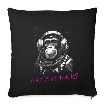 Astronaut Affe Weltraum Erkundung Abenteuer - Sofakissenbezug 45 x 45 cm - Schwarz - Vorne
