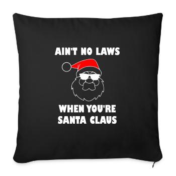 Santa Santa Claus Christmas Ugly Christmas - Sofa pillowcase 17,3'' x 17,3'' (45 x 45 cm) - black - Front