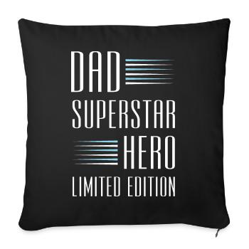 Papa Limited Edition Dad Vater - Sofa pillowcase 17,3'' x 17,3'' (45 x 45 cm) - black - Front