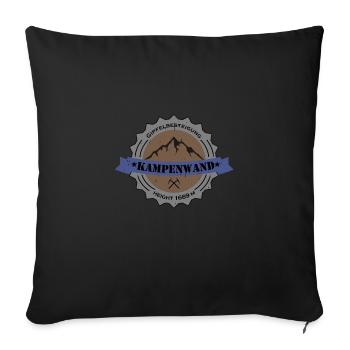Gipfelbesteigung Kampenwand Height 1669 m - Sofakissenbezug 45 x 45 cm - Schwarz - Vorne