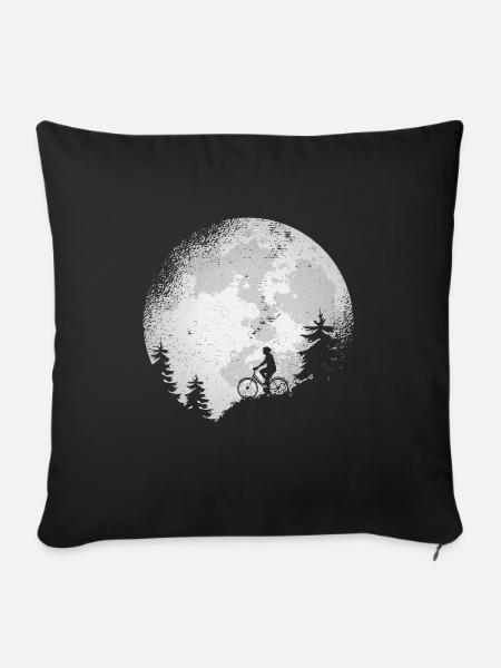 Fahrrad Radfahren Fahrradfahrer Radsport - Sofakissenbezug 45 x 45 cm - Schwarz