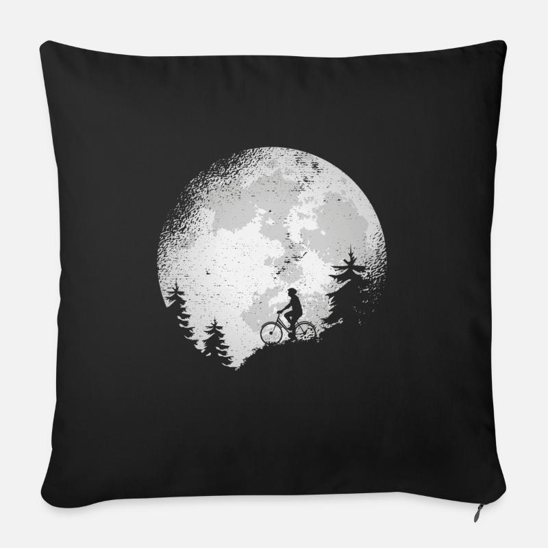 Cyclisme Cyclisme Cyclistes Cyclisme - Housse de coussin décorative 45 x 45 cm - noir