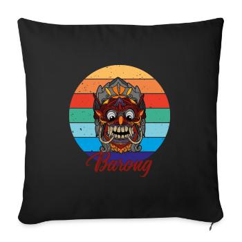 Barong Balinesische Mythologie Indonesien - Sofakissenbezug 45 x 45 cm - Schwarz - Vorne
