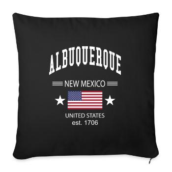 Albuquerque - Housse de coussin décorative 45 x 45 cm - noir - Devant