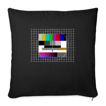 Testbild - Sofakissenbezug 45 x 45 cm - Schwarz - Vorne