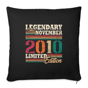 Legendary November 2010 limited edition - Sofa pillowcase 17,3'' x 17,3'' (45 x 45 cm) - black - Front