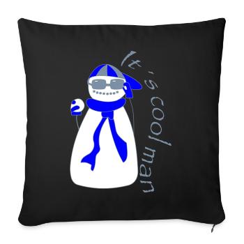C’est cool man - Housse de coussin décorative 45 x 45 cm - noir - Devant
