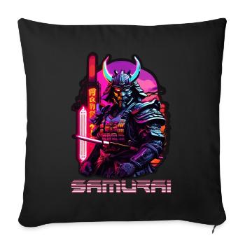samurai - Sofa pillowcase 17,3'' x 17,3'' (45 x 45 cm) - black - Front