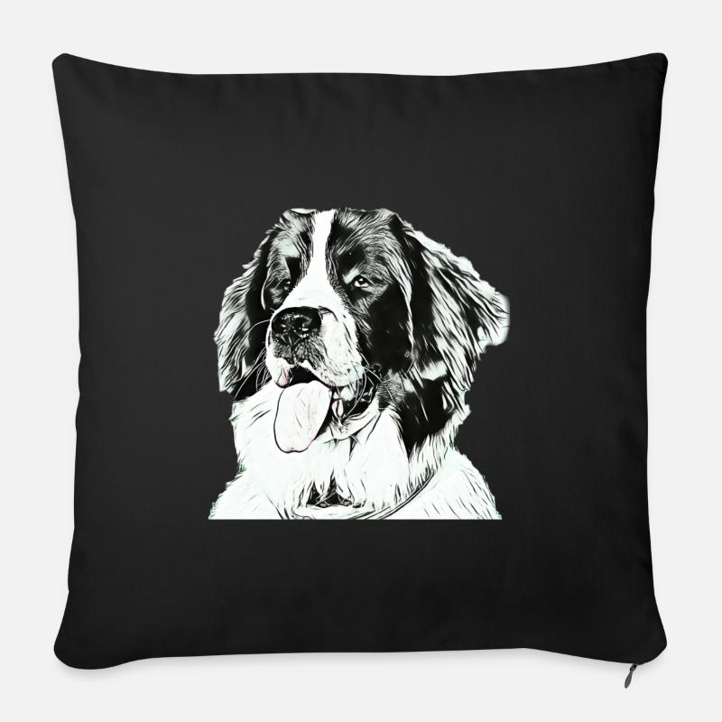 Landseer - Sofakissenbezug 45 x 45 cm - Schwarz