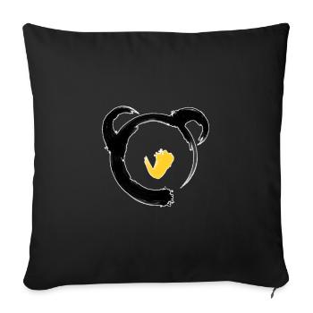 Logo Panduin - Housse de coussin décorative 45 x 45 cm - noir - Devant