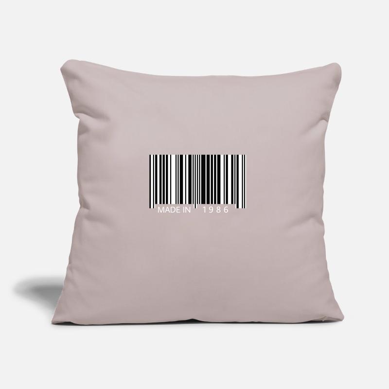 Made in 1986 Barcode Geschenk Sofakissenbezug 45 x 45 cm