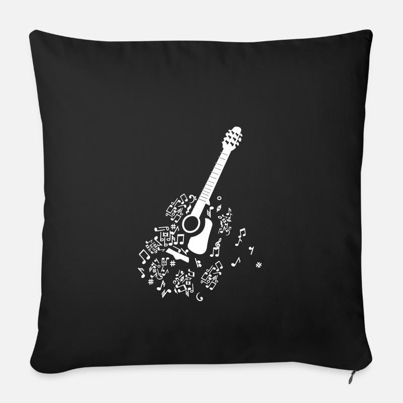 Gitarre Gitarren Anatomie Gitarristen Geschenk - Sofakissenbezug 45 x 45 cm - Schwarz