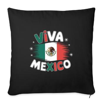 Mexico Mexico Mexican Spanish - Sofa pillowcase 17,3'' x 17,3'' (45 x 45 cm) - black - Front