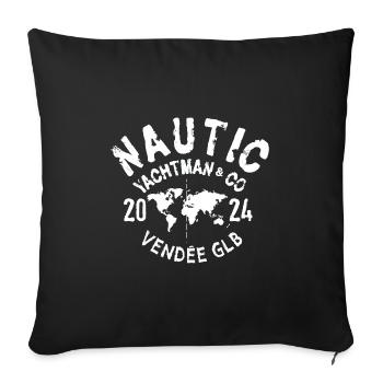 Nautic Yachtman Co Vendee glb - Sofa pillowcase 17,3'' x 17,3'' (45 x 45 cm) - black - Front