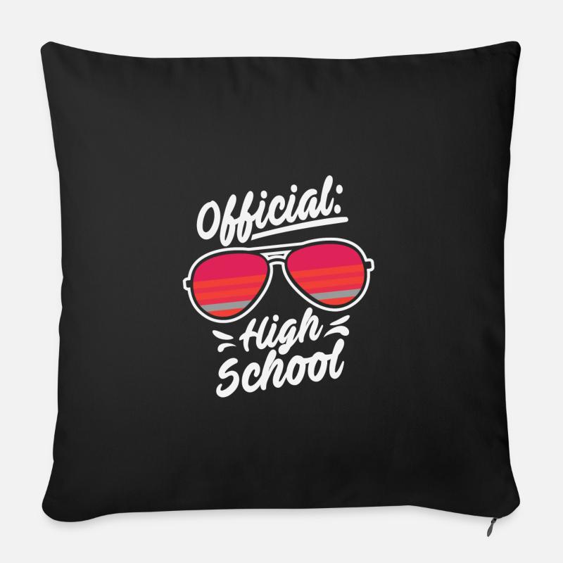 Abitur letzter Schultag - Sofakissenbezug 45 x 45 cm - Schwarz