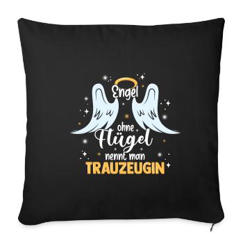 Junggesellinnenabschied Brautjungfer Hochzeit Team - Sofakissenbezug 45 x 45 cm - Schwarz - Vorne