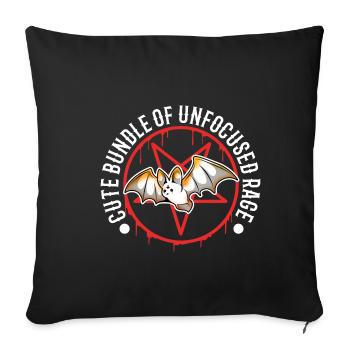 Cute Bundle Of Unfocused Rage - Sofakissenbezug 45 x 45 cm - Schwarz - Vorne