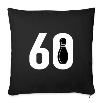 60 Bowling Bowler 60 - Housse de coussin décorative 45 x 45 cm - noir - Devant