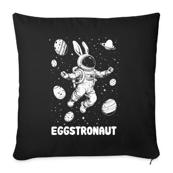 Easter Bunny - Eggstronaut - Easter Egg - Gift - Sofa pillowcase 17,3'' x 17,3'' (45 x 45 cm) - black - Front