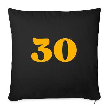 30 - Sofa pillowcase 17,3'' x 17,3'' (45 x 45 cm) - black - Front