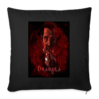 BBC - Dracula - Blut. - Sofakissenbezug 45 x 45 cm - Schwarz - Vorne