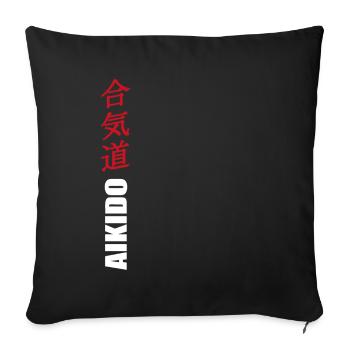 Aikido - Sofakissenbezug 45 x 45 cm - Schwarz - Vorne