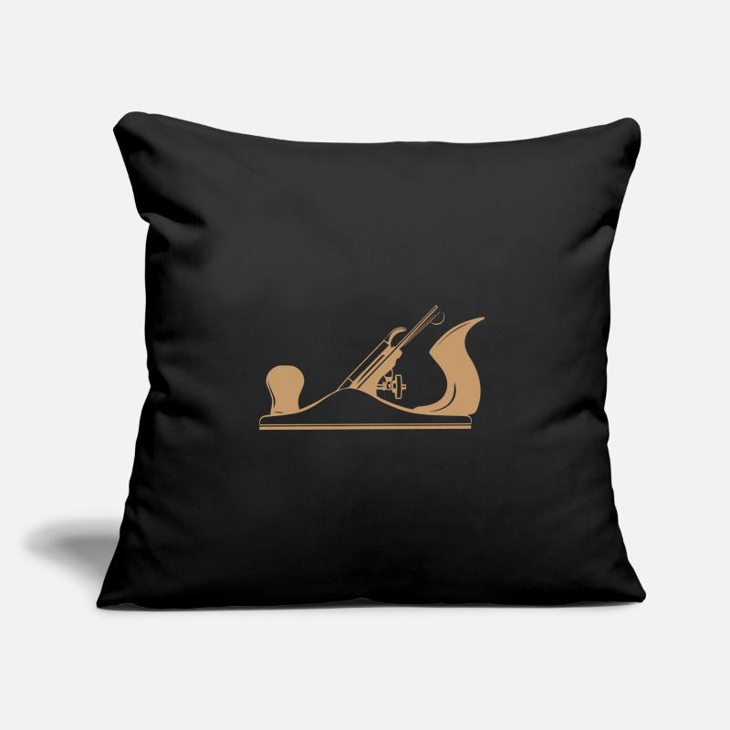 Charpentier outil de conception de rabot Housse de coussin décorative 45 x 45 cm