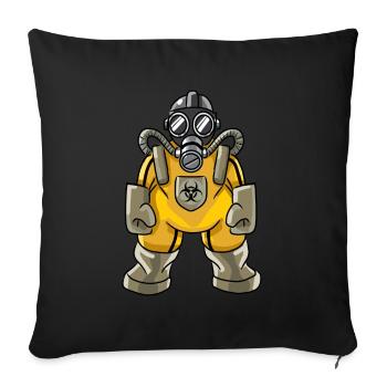 Corona Bio Suit - Housse de coussin décorative 45 x 45 cm - noir - Devant