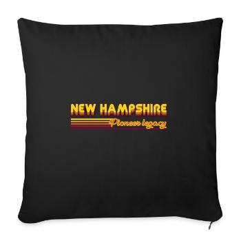 cool New Hampshire USA states design - Sofa pillowcase 17,3'' x 17,3'' (45 x 45 cm) - black - Front