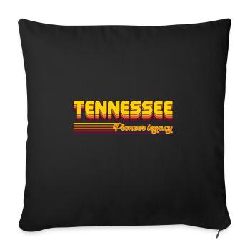 cool Tennessee USA states design - Sofa pillowcase 17,3'' x 17,3'' (45 x 45 cm) - black - Front