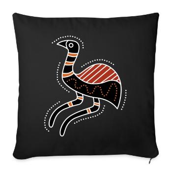 emu - Sofa pillowcase 17,3'' x 17,3'' (45 x 45 cm) - black - Front