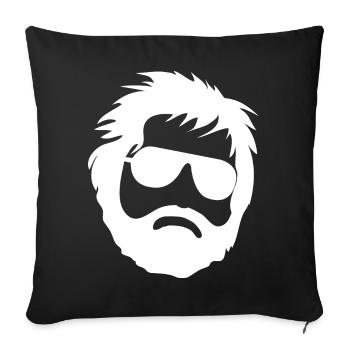 Alan Hangover Wolfpack - weiß - Sofakissenbezug 45 x 45 cm - Schwarz - Vorne