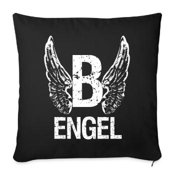 (B) ENGEL - Sofa pillowcase 17,3'' x 17,3'' (45 x 45 cm) - black - Front