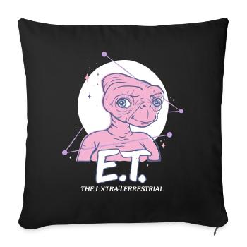 E.T. The Extra-Terrestrial Moon - Sofa pillowcase 17,3'' x 17,3'' (45 x 45 cm) - black - Front