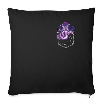 Octopus Octopus Cuttlefish Animal - Sofa pillowcase 17,3'' x 17,3'' (45 x 45 cm) - black - Front
