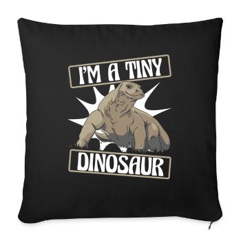 Komodo dragon animal Komodo dragon Komodo dragon - Sofa pillowcase 17,3'' x 17,3'' (45 x 45 cm) - black - Front