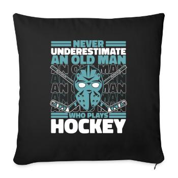 Ice Hockey Hockey Sports - Sofa pillowcase 17,3'' x 17,3'' (45 x 45 cm) - black - Front