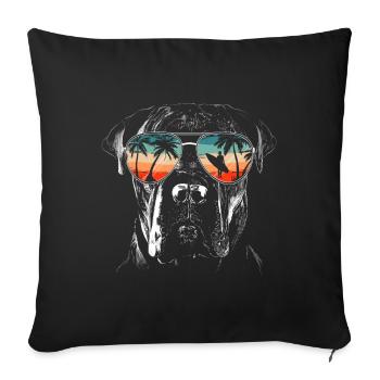 Cane Corso Chien - Housse de coussin décorative 45 x 45 cm - noir - Devant