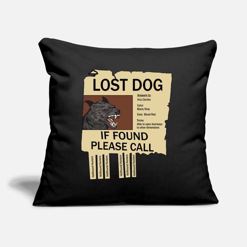 Hellhound disparu Housse de coussin décorative 45 x 45 cm