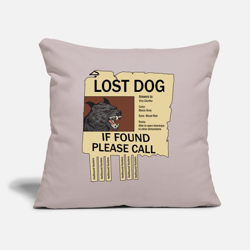 Missing Hellhound Sofa pillowcase 17,3'' x 17,3'' (45 x 45 cm)